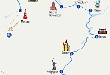 Wolga Route: Astrachan - Moskau