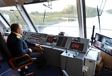 Flussreise Weissrussland, MS Belaya Russ, Kapitänsbrücke