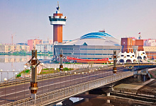 Lena-Kreuzfahrten in Sibirien. Jakutsk, Russland