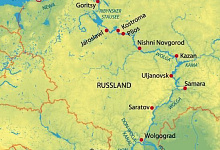 Rostow am Don – Moskau / Russland Wolgareise