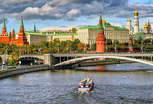 Der Kreml, die Residenz des Präsidenten der Russischen Föderation in Moskau