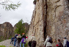 Lena-Kreuzfahrten und Flussreisen in Sibirien. Lena-Felsen Russland