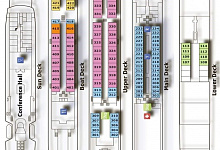 Flussschiff MS Ivan Bunin 4*, Deck Plan