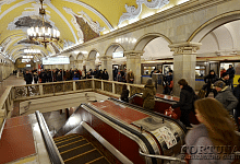 Komsomolskaja U-Bahn-Station, Metrostationen Moskaus, Russland