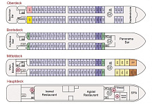 MS Mustai Karim 5* Deckplan, FORTUNA GmbH